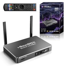 vSeeBox No Subscription Live TV - All Sports, Movies, & PPV Channels Free! Pick Model V6 Plus/Max, Elite Ultra, or V5 Pro