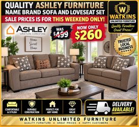 Ashley Furniture Sofa & Loveseat Set β Excellent Condition β Delivery Available ππ