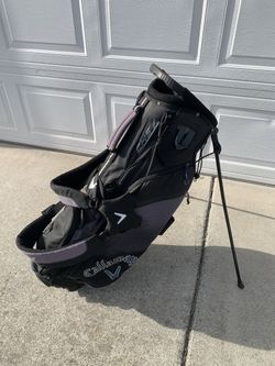 Callaway Golf Chev Stand Carry Bag 5-Way Divider Dual Strap Black/Grey