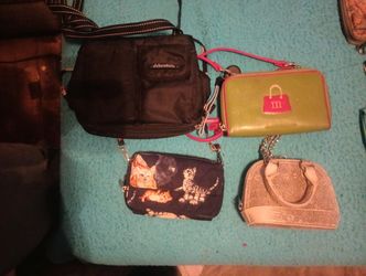 Lot Of 4 Purses With Strap