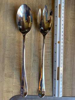 Beautiful serving spoon & slotted spoon serviceware