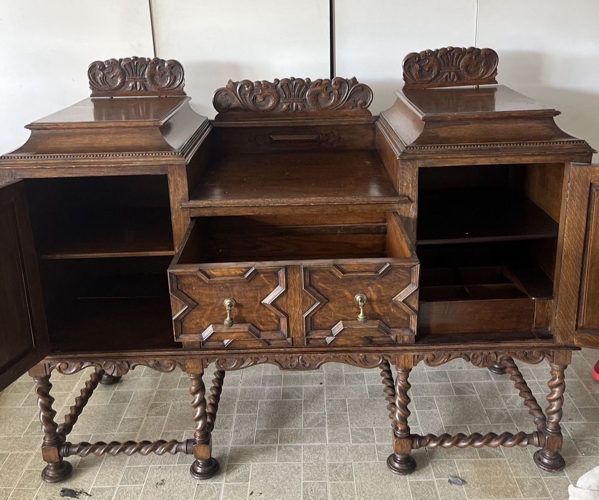 Jacobean Antique Cabinet For Sale