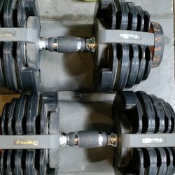 Nautilus Bowflex Adjustable Bar Bells