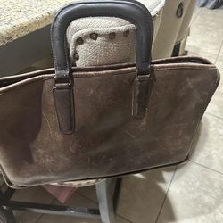 Vintage Coach Briefcase Gorgeous All Leather W Heavy Duty Zipper