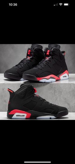 NEW Nike Air Jordan 6 Retro Infrared Salesman Black Red Mens Size 10 Rare
