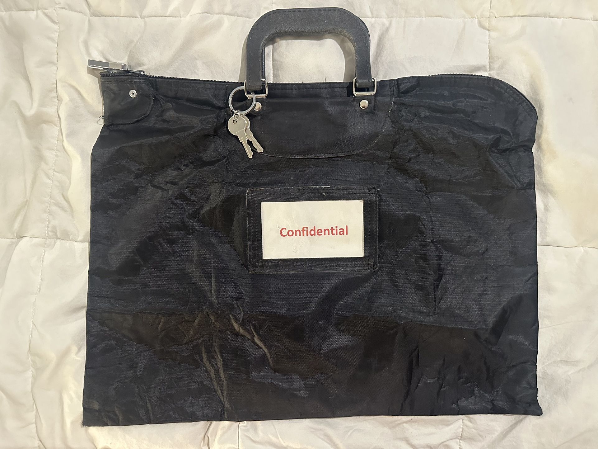 Confidential File Bag With Lock And Key