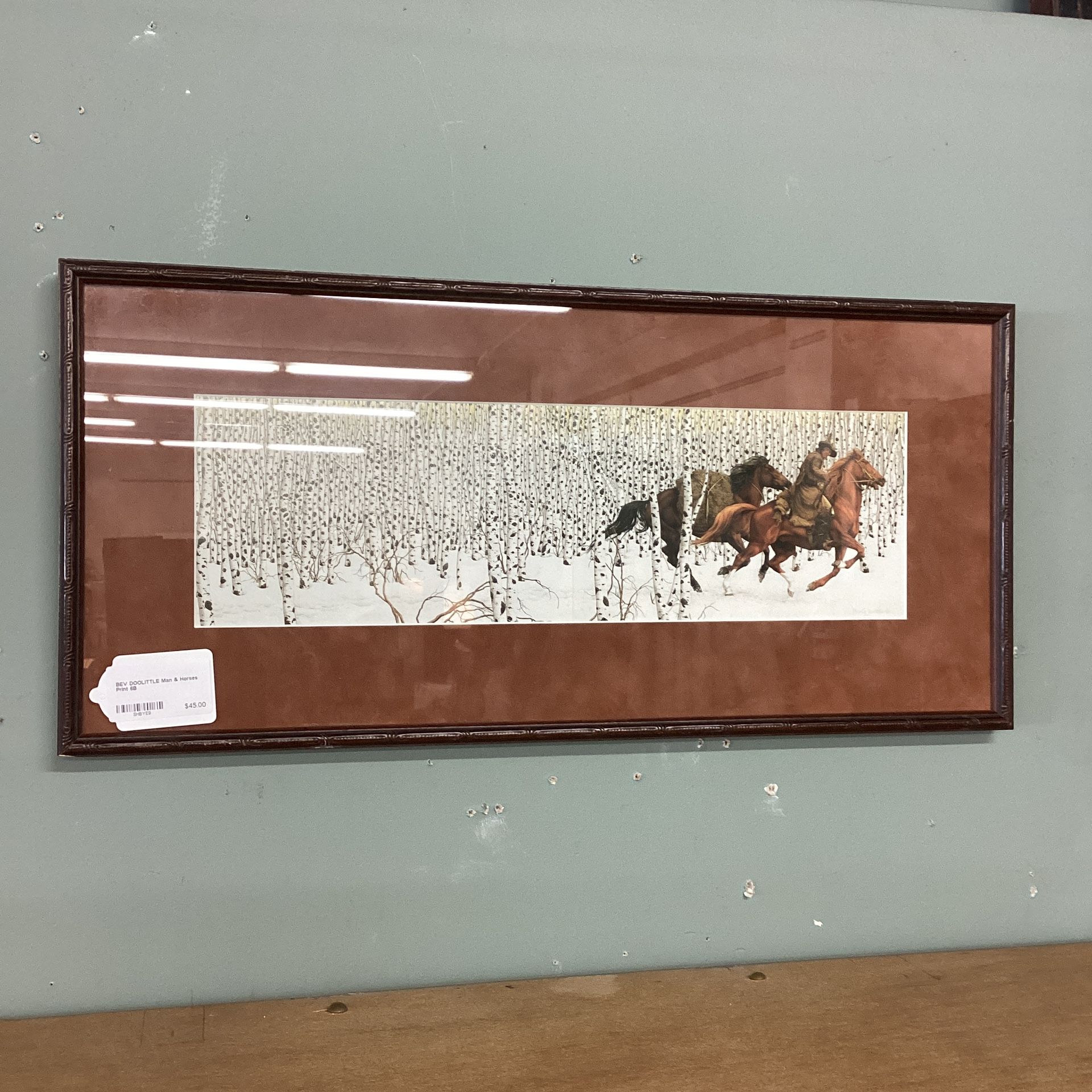 BEV DOOLITTLE Man & Horses Print