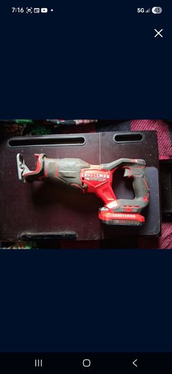 Craftsman Brushless Reciprocating Saw With 4.0 Ah battery