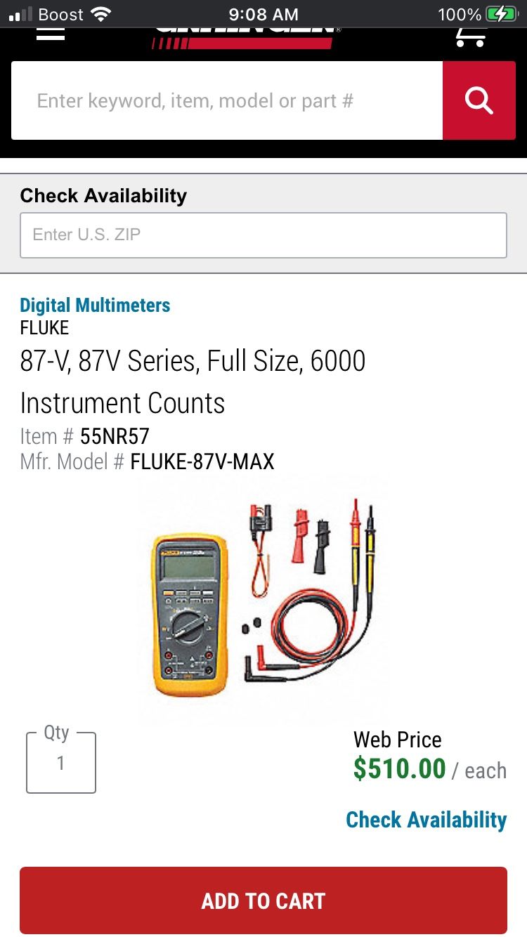 Fluke 87-V Multimeter
