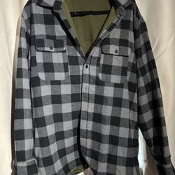 Vintage MCEDAR Men's XL Insulated 100% Cotton Flannel Shirt/Jacket