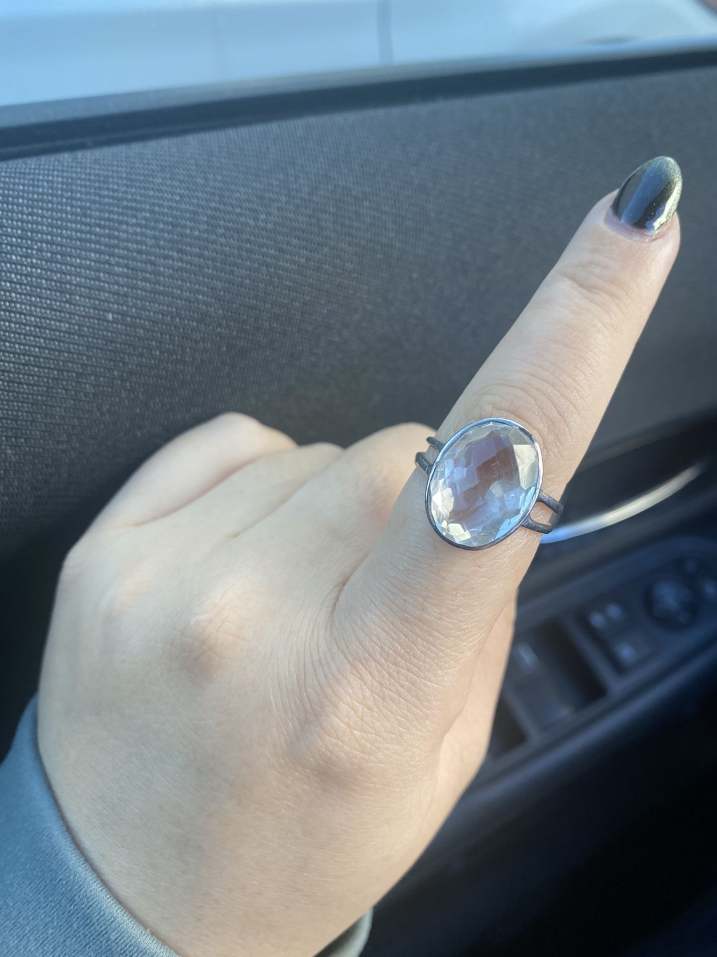 Sterling Silver Quartz Ring 