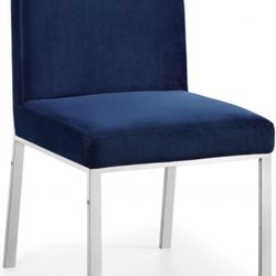 Blue Dining Table Chairs X 7