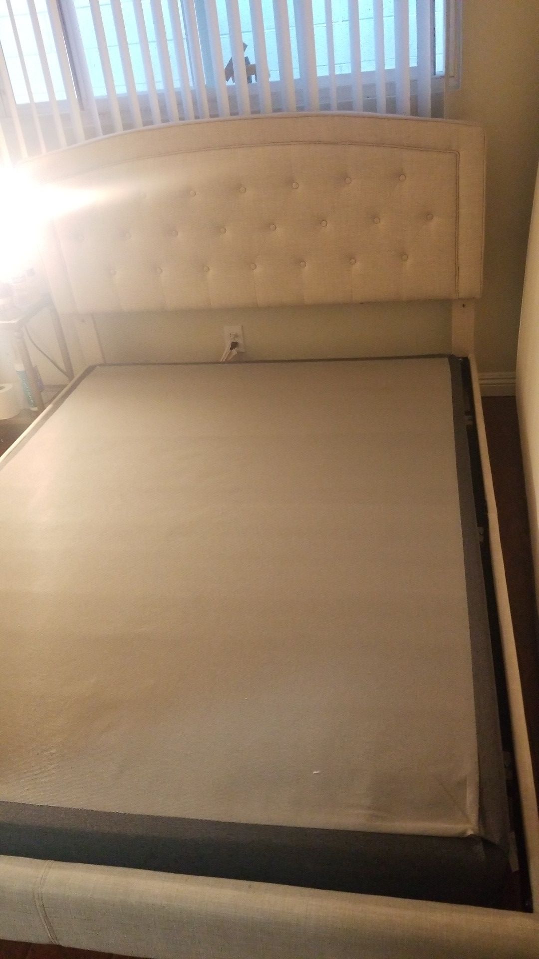 Queen bed frame with box spring only.