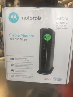 Motorola cable modem 8x4 343Mbps