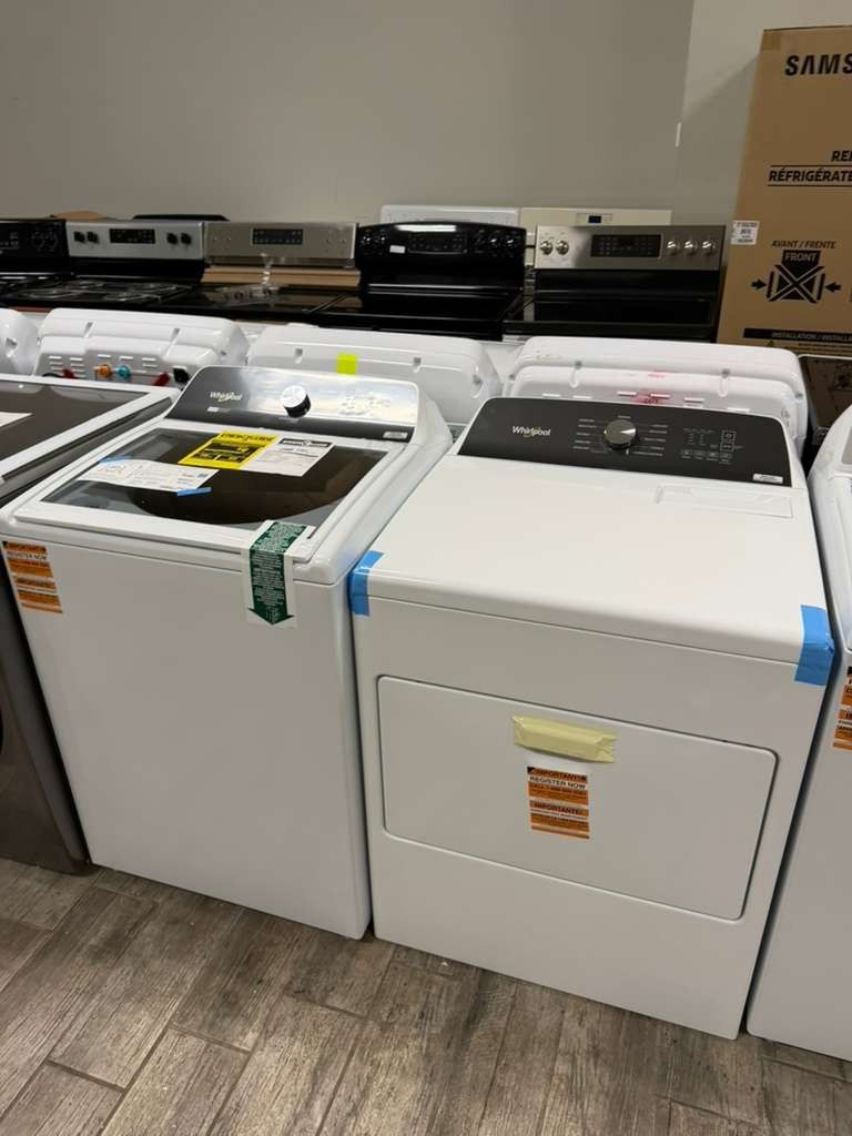 Whirlpool brand new washer and dryer set electric with warranty