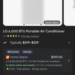 Portable Air Conditioner LG 