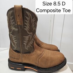 Ariat Composite Toe Work Boots Size 8.5 