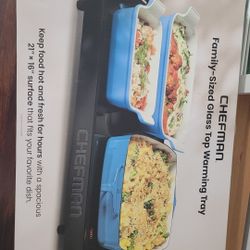 Chefman Family-Sized Glass Top Warming Tray I can deliver 