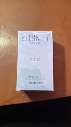 ETERNITY FOR MEN AQUA EAU DE TOILETTE SPRAY VAPORISATEUR CALVIN KLEIN 3.3 FL OZ 100 ml e