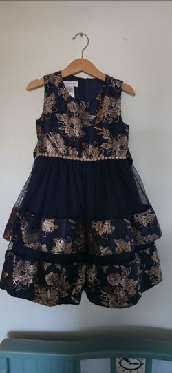 BONNIE JEAN
Kids' Little Girls Tiered Foiled Floral Party Dress