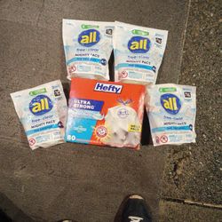 Laundry Pods And Garbage Bags Bundle