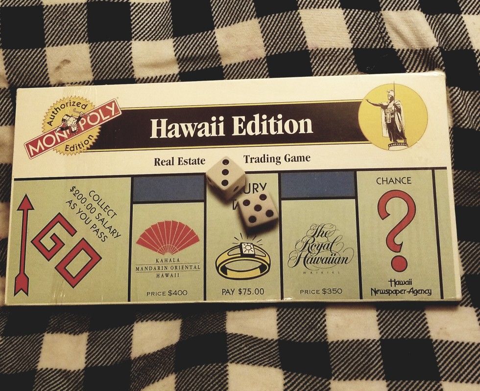 Vintage Hawaii Edition Monopoly 