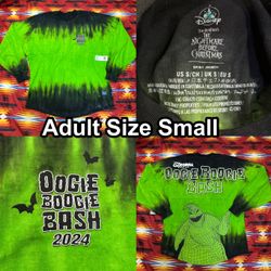 Disneyland DCA Oogie Boogie Bash 2024 Tie dye Spirit Jersey Adult Sz Small NWT