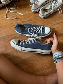 Navy converse