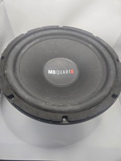 Mb quart 12" inch sub subwoofer car audio stereo works great must see! Deep bass