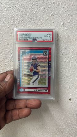 Jj McCarthy 303 Grade 10 Optic Preview Red Wave