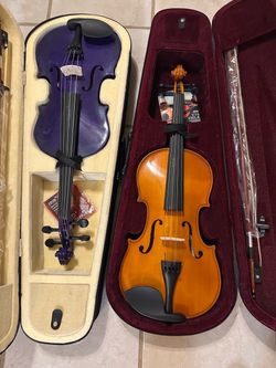 Purple or Brown 16 inch Viola with New Bow, Digital Tuner, Extra Strings $180 Each Firm