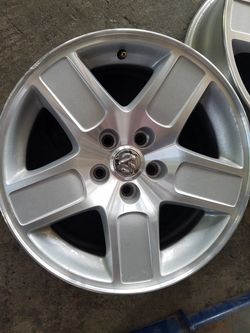 Set of 4 used dodge wheels size #17