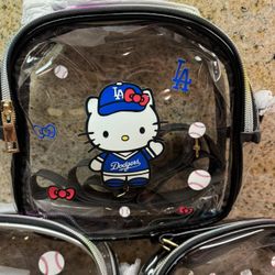Hello Kitty Dodgers Clear Purse 