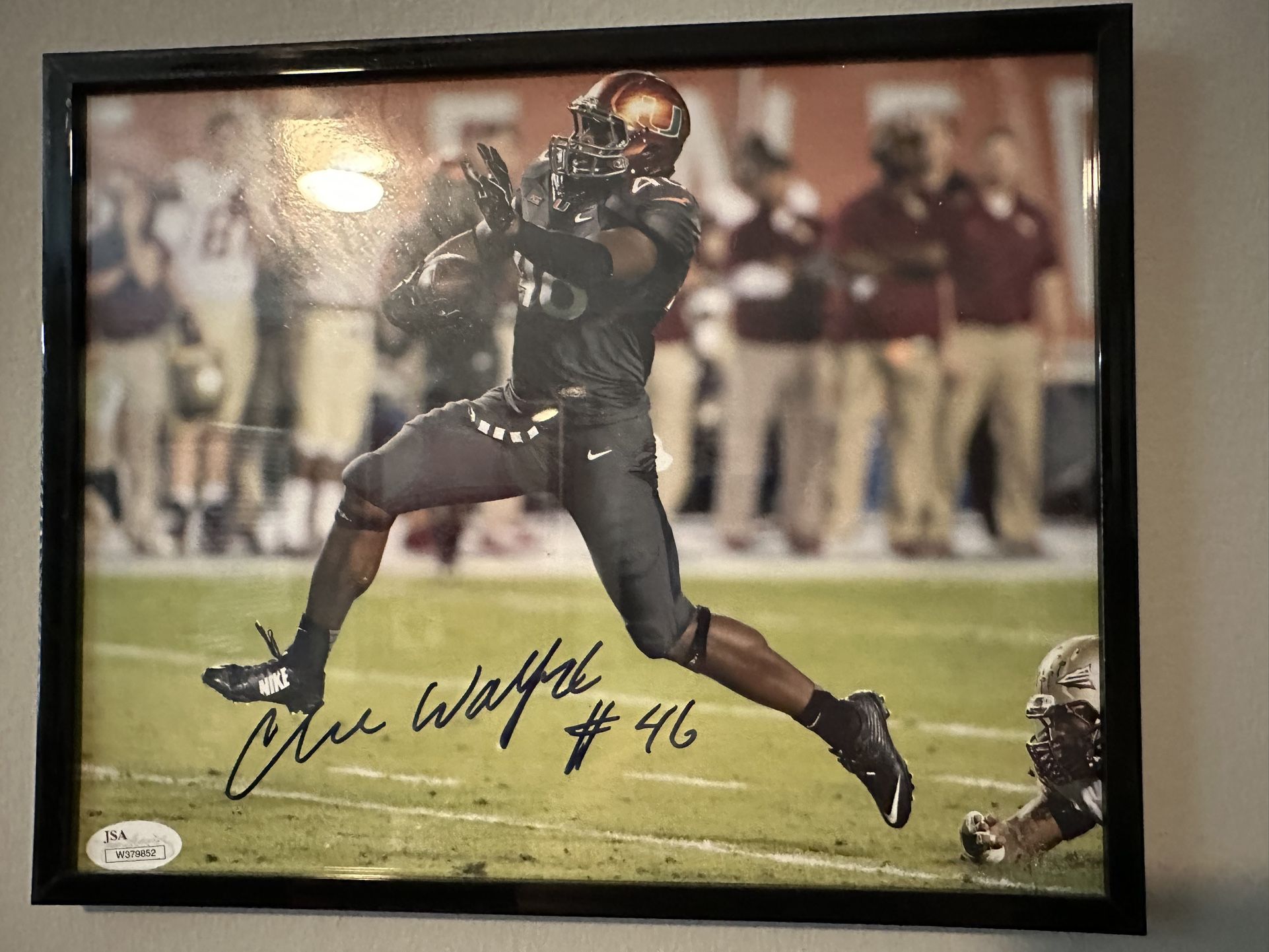 UM Tight End Clive Walford Signed 8x10