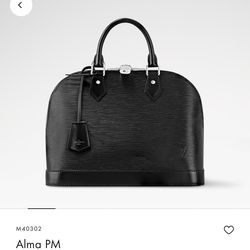 Louis Vuitton Black Epi Alma PM