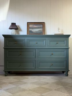 Light green timeless nursery / credenza / dresser / TV stand / buffet
