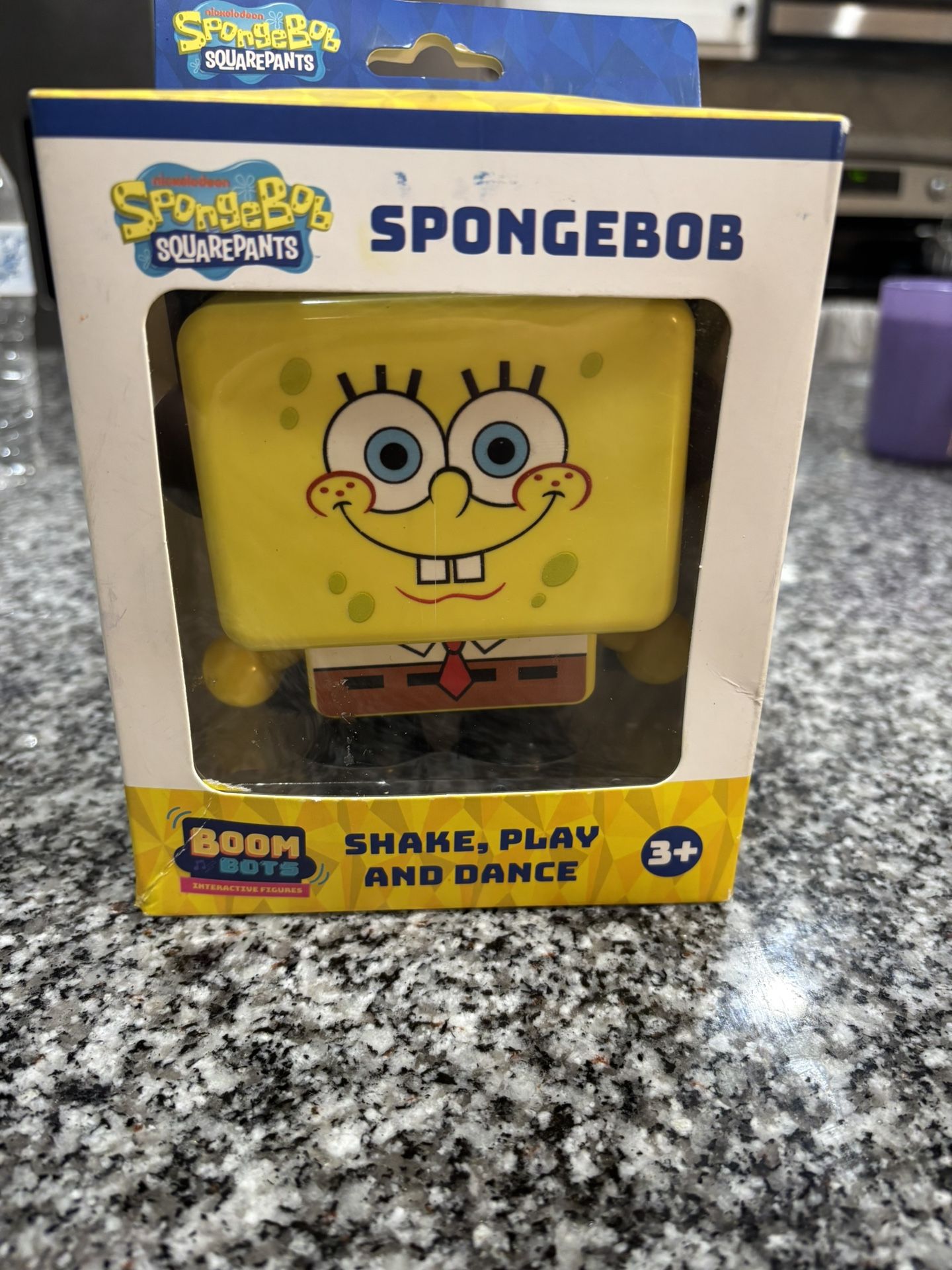 SpongeBob SquarePants NIP Interactive Boom Bot Toy — Brand New!