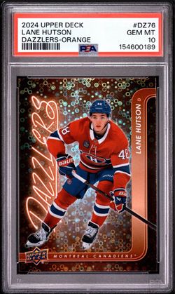Lane Hutson Orange Dazzlers RC PSA 10