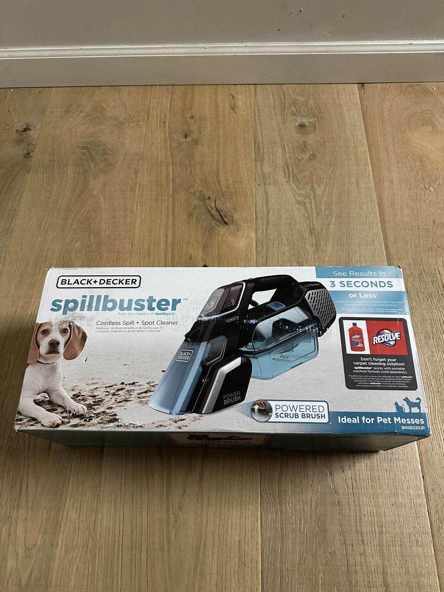 Black+Decker Spillbuster Cordless Spill & Spot Cleaner BHSB320JP NEW