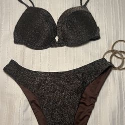 Brown/Gold Shimmery Bikini 