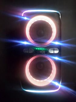 Dual Woofer Bluetooth Party Speaker with LED Lights