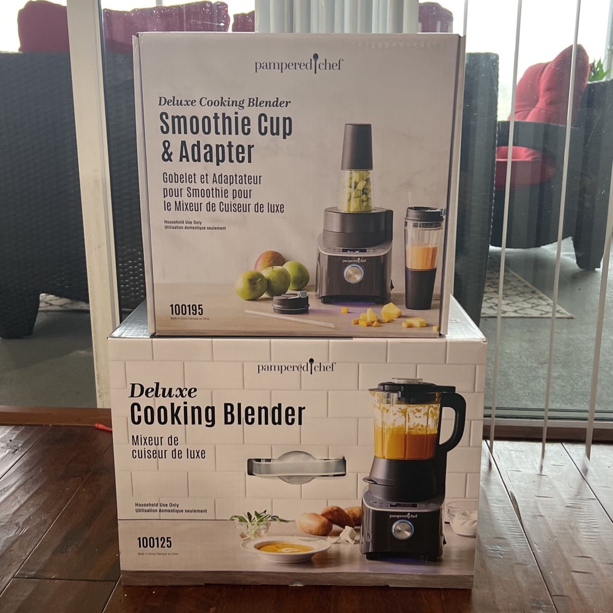 Pampered Chef Deluxe Cooking Blender Smoothie Cup & Adapter 100195