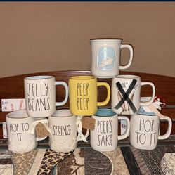Rae Dunn Easter Mugs, 3 Pictures