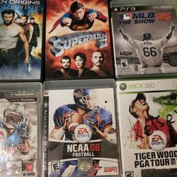 DVD AND XBOX AND PS3 GAMES