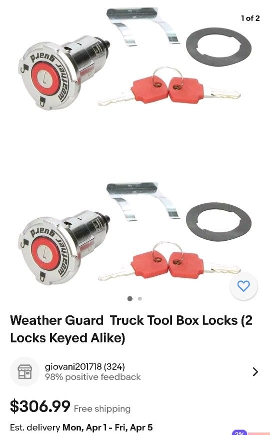 Weather Guard Toolbox Key Replacement