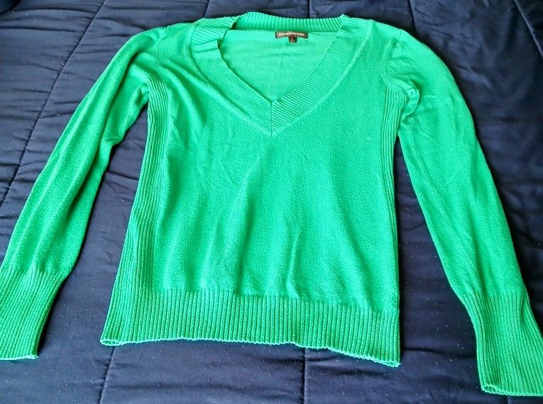 Express Green Long Sleeve Top Size Large 