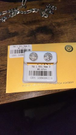 New Circle Diamond Earring For Men 5mm