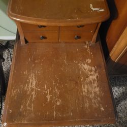 1970s Table Wood Sturdy