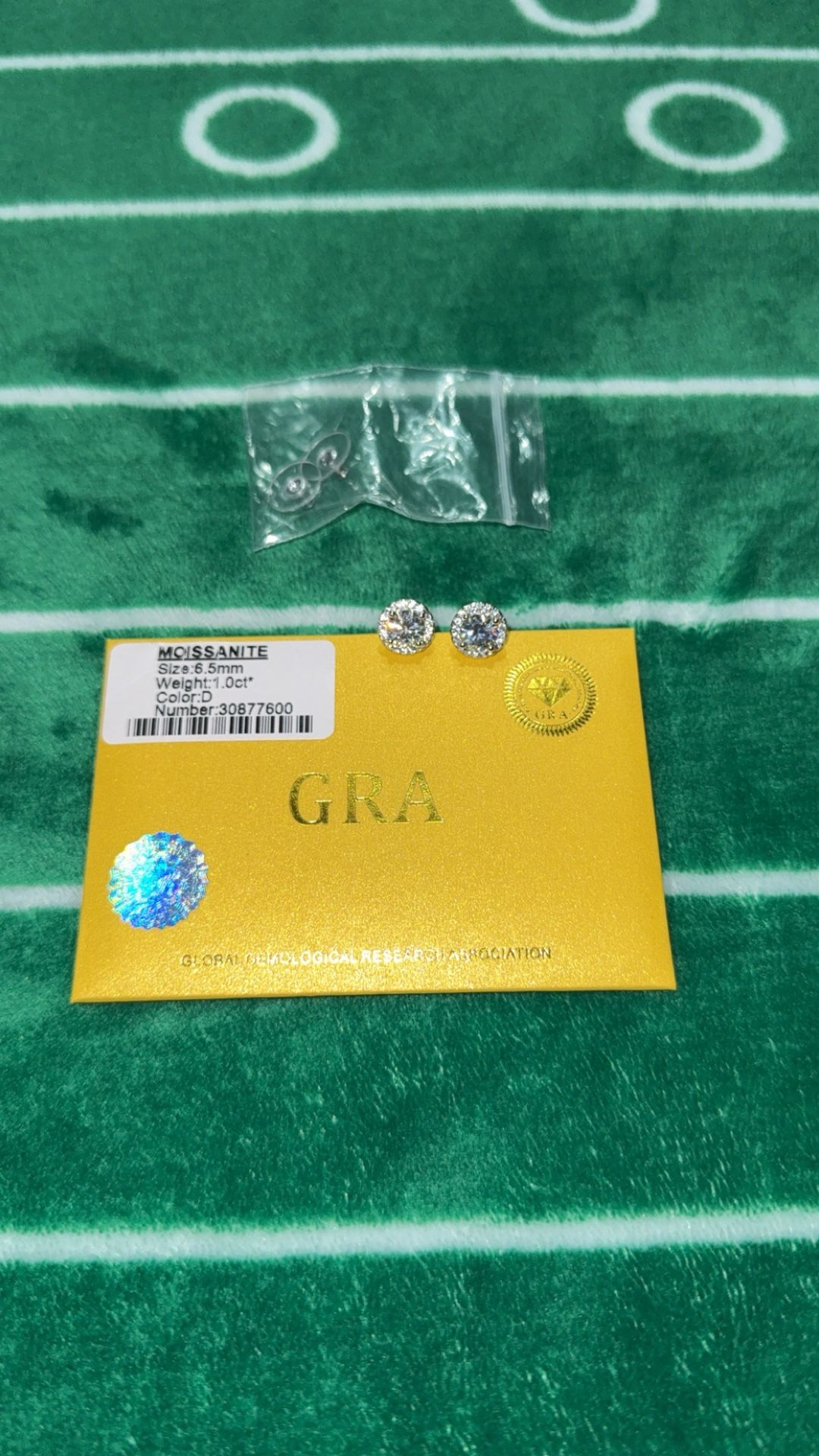 New GRA Earrings (Pass Diamond Test)