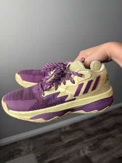 Adidas Dame 8 Basketball Shoes Purple/Yellow – Men’s Size 7